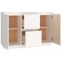 Aparador madera maciza de pino blanco 111x34x75 cm de , Aparadores - Ref: Foro24-814310, Precio: 131,38 €, Descuento: %