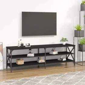 Mueble de TV madera contrachapada negro 160x40x50 cm von , TV-Möbel - Ref: Foro24-826729, Preis: 82,74 €, Rabatt: %