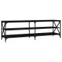 Mueble de TV madera contrachapada negro 160x40x50 cm de , Muebles TV - Ref: Foro24-826729, Precio: 82,74 €, Descuento: %