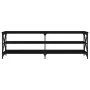Mueble de TV madera contrachapada negro 160x40x50 cm de , Muebles TV - Ref: Foro24-826729, Precio: 82,74 €, Descuento: %