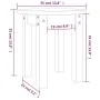 Mesa de centro de madera maciza de pino blanco Ø35x35 cm de , Mesas de centro - Ref: Foro24-822338, Precio: 29,31 €, Descuent...