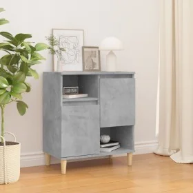 Aparador de madera contrachapada gris hormigón 60x35x70 cm de , Aparadores - Ref: Foro24-821144, Precio: 77,97 €, Descuento: %