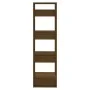 Estantería/divisor espacios madera marrón miel 41x35x125 cm de , Librerías y estanterías - Ref: Foro24-813867, Precio: 45,11 ...