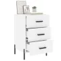Mesita de noche madera de ingeniería blanco 40x40x66 cm de , Mesitas de noche - Ref: Foro24-827668, Precio: 72,36 €, Descuent...