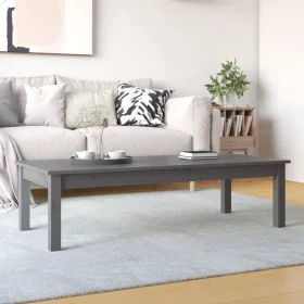 Mesa de centro de madera maciza de pino gris 110x50x30 cm de , Mesas de centro - Ref: Foro24-814236, Precio: 72,91 €, Descuen...