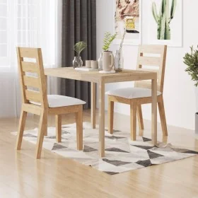 Mesa de comedor madera maciza de acacia 110x70x75 cm de , Mesas de cocina y de comedor - Ref: Foro24-345081, Precio: 151,13 €...