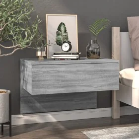 Mesita de noche de pared gris Sonoma by , Nightstands - Ref: Foro24-816942, Price: 40,29 €, Discount: %