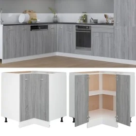 Armario cocina “Lyon” madera ingeniería gris Sonoma de , Armarios de cocina - Ref: Foro24-815583, Precio: 99,96 €, Descuento: %