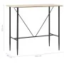 Mesa alta de cocina MDF color roble 120x60x110 cm by , Kitchen and dining tables - Ref: Foro24-281548, Price: 147,84 €, Disco...