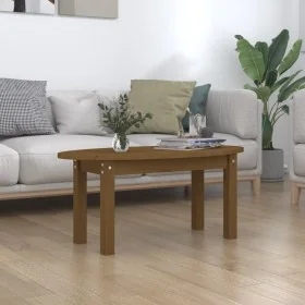 Mesa de centro madera maciza de pino marrón miel 80x40x35 cm by , Coffee table - Ref: Foro24-822350, Price: 46,80 €, Discount: %