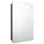 Armario de baño con espejo y LED gris 60x11x80 cm de , Tocadores de baño - Ref: Foro24-326505, Precio: 155,21 €, Descuento: %