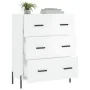 Aparador de madera contrachapada blanco brillante 69,5x34x90 cm by , Sideboards - Ref: Foro24-827862, Price: 83,39 €, Discoun...