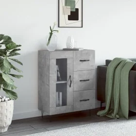 Aparador de madera de ingeniería gris hormigón 69,5x34x90 cm de , Aparadores - Ref: Foro24-828040, Precio: 91,37 €, Descuento: %