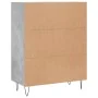 Aparador de madera de ingeniería gris hormigón 69,5x34x90 cm de , Aparadores - Ref: Foro24-828040, Precio: 91,37 €, Descuento: %