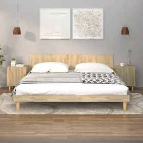 Mesitas de noche 2 uds madera contrachapada color roble Sonoma von , Nachttische - Ref: Foro24-812049, Preis: 67,06 €, Rabatt: %
