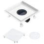 Desagüe de ducha cubierta inserción suelo acero inox. 23x23 cm von , Abflüsse - Ref: Foro24-145995, Preis: 49,67 €, Rabatt: %