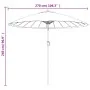 Sombrilla de jardín con palo de aluminio verde 270 cm de , Sombrillas - Ref: Foro24-47304, Precio: 89,02 €, Descuento: %