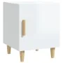Mesita de noche madera contrachapada blanco brillante de , Mesitas de noche - Ref: Foro24-812054, Precio: 42,63 €, Descuento: %