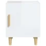Mesita de noche madera contrachapada blanco brillante de , Mesitas de noche - Ref: Foro24-812054, Precio: 42,63 €, Descuento: %