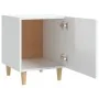 Mesita de noche madera contrachapada blanco brillante de , Mesitas de noche - Ref: Foro24-812054, Precio: 42,63 €, Descuento: %