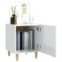 Mesita de noche madera contrachapada blanco brillante de , Mesitas de noche - Ref: Foro24-812054, Precio: 42,63 €, Descuento: %