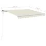 Toldo retráctil automático crema 300x250 cm de vidaXL, Toldos - Ref: Foro24-3068867, Precio: 313,63 €, Descuento: %