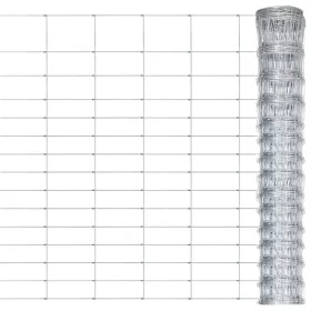 Valla de jardín de acero galvanizado plateado 50x1,6 m de , Paneles de vallas - Ref: Foro24-149492, Precio: 110,44 €, Descuen...
