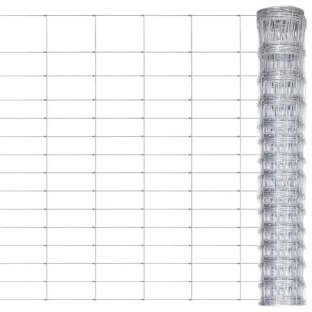 Valla de jardín de acero galvanizado plateado 50x1,6 m de , Paneles de vallas - Ref: Foro24-149492, Precio: 110,44 €, Descuen...