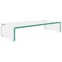 Soporte para TV/Elevador monitor cristal claro 60x25x11 cm de , Muebles TV - Ref: Foro24-244127, Precio: 63,59 €, Descuento: %