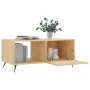 Mesa de centro madera contrachapada roble Sonoma 90x50x40 cm by , Coffee table - Ref: Foro24-829183, Price: 51,73 €, Discount: %