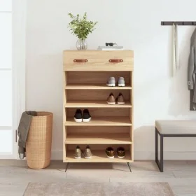 Zapatero madera de ingeniería roble Sonoma 60x35x105 cm de , Armarios y almacenamiento - Ref: Foro24-829583, Precio: 73,06 €,...
