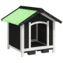 Caseta para perros madera maciza de pino gris 65x65x61,5 cm de , Casetas y cercados para perros - Ref: Foro24-172274, Precio:...