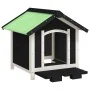 Caseta para perros madera maciza de pino gris 65x65x61,5 cm de , Casetas y cercados para perros - Ref: Foro24-172274, Precio:...