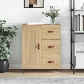 Aparador de madera de ingeniería roble Sonoma 69,5x34x90 cm by , Sideboards - Ref: Foro24-830231, Price: 90,69 €, Discount: %