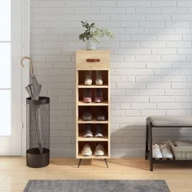 Zapatero madera de ingeniería roble Sonoma 30x35x105 cm de , Armarios y almacenamiento - Ref: Foro24-829647, Precio: 55,14 €,...