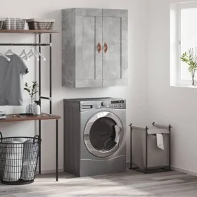 Armario de pared madera ingeniería gris hormigón 69,5x34x90 cm by , Sideboards - Ref: Foro24-830360, Price: 69,67 €, Discount: %