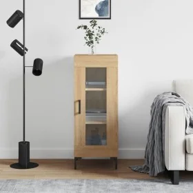 Aparador madera contrachapada color roble Sonoma 34,5x34x90 cm de , Aparadores - Ref: Foro24-828799, Precio: 59,83 €, Descuen...