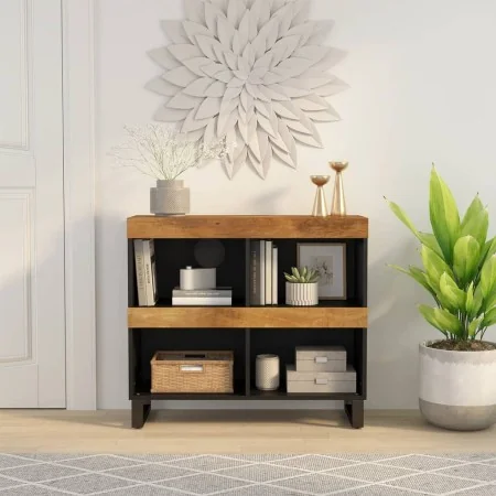 Armario auxiliar de madera maciza de mango 85x33x75 cm de , Mesitas de noche - Ref: Foro24-352900, Precio: 140,00 €, Descuent...
