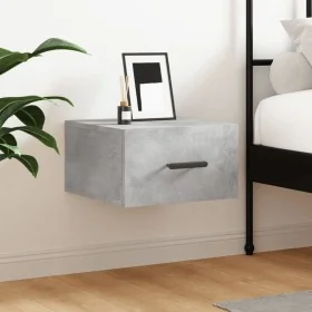 Mesita de noche de pared color gris hormigón 35x35x20 cm by , Lockers and storage cabinets - Ref: Foro24-829844, Price: 29,25...