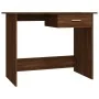Escritorio de madera contrachapada marrón roble 100x50x76 cm by , Desks - Ref: Foro24-815335, Price: 76,22 €, Discount: %
