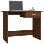 Escritorio de madera contrachapada marrón roble 100x50x76 cm by , Desks - Ref: Foro24-815335, Price: 76,22 €, Discount: %