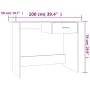 Escritorio de madera contrachapada marrón roble 100x50x76 cm by , Desks - Ref: Foro24-815335, Price: 76,22 €, Discount: %