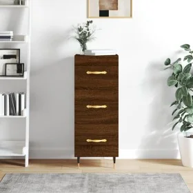 Aparador madera de ingeniería marrón roble 34,5x34x90 cm by , Sideboards - Ref: Foro24-828587, Price: 69,50 €, Discount: %