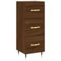 Aparador madera de ingeniería marrón roble 34,5x34x90 cm by , Sideboards - Ref: Foro24-828587, Price: 69,50 €, Discount: %