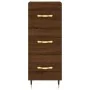 Aparador madera de ingeniería marrón roble 34,5x34x90 cm by , Sideboards - Ref: Foro24-828587, Price: 69,50 €, Discount: %