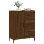 Aparador de madera de ingeniería marrón roble 69,5x34x90 cm by , Sideboards - Ref: Foro24-830267, Price: 98,99 €, Discount: %