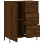Aparador de madera de ingeniería marrón roble 69,5x34x90 cm by , Sideboards - Ref: Foro24-830267, Price: 98,99 €, Discount: %