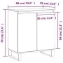 Aparador de madera contrachapada roble Sonoma 60x35x70 cm de , Aparadores - Ref: Foro24-827167, Precio: 78,19 €, Descuento: %