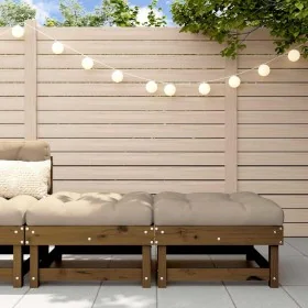 Taburetes de jardín con cojines 2 uds madera pino marrón miel von , Modulare Sofas für den Außenbereich - Ref: Foro24-825467,...