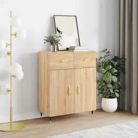 Aparador de madera de ingeniería roble Sonoma 69,5x34x90 cm by , Sideboards - Ref: Foro24-827959, Price: 82,87 €, Discount: %